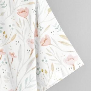 Comfy Glamorous Men's White Floral Shirt