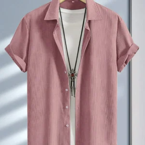 MEN'S EXCLUSIVE HEVY COTTON COD ROY PINK SHIRT